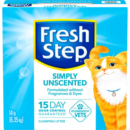 Simply Unscented Clumping Cat Litter, 14 Lbs