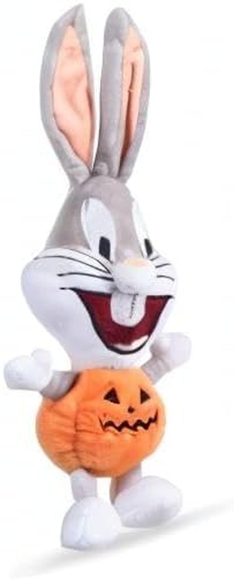 for Pets Bugs Bunny Halloween Big Head Pumpkin Plush Dog Toy | Stuffed Animal Toy for Dogs, Medium Dog Toy Bugs Bunny Squeaky Dog Toy Dog Chew Toy, 9 Inch, (FF16973)