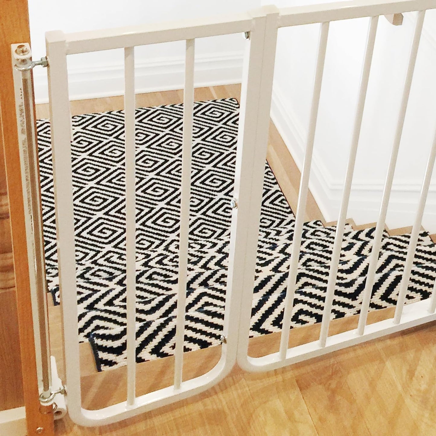 BX1 Baby Gate Extension - Fits  Safety Gates - 10.5 Inch Wide Dog Gate Extension - White