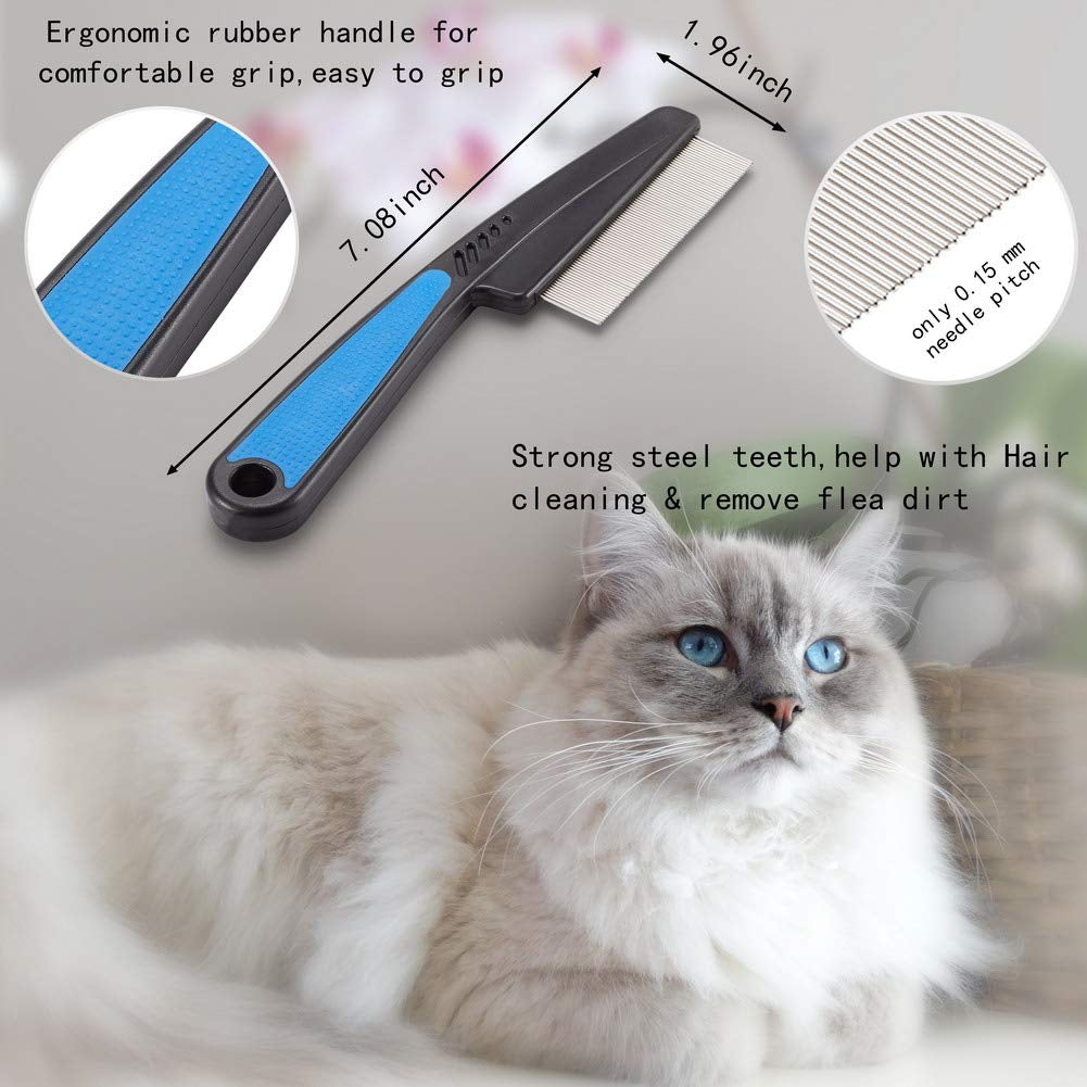 Cat Comb,Pet Comb  Professional Grooming Comb for Dog/Cat/Small Pets(3 Packs)