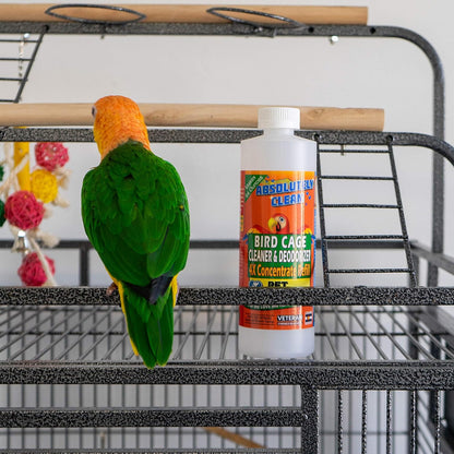 Amazing Bird Cage Cleaner and Deodorizer - Just Spray/Wipe - Safely & Easily Removes Bird Messes Quickly and Easily - Made in the USA